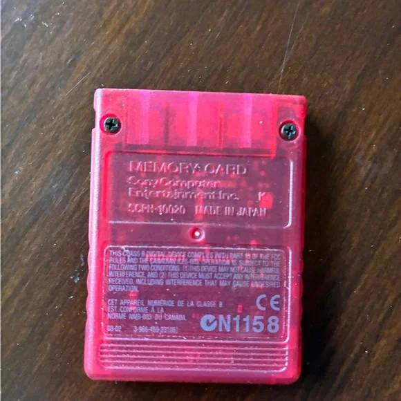 Sony Red 8MB PlayStation 2 Memory Card - Picture 2 of 2
